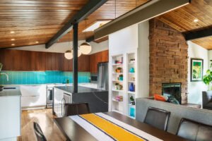 RESCUED MIDCENTURY RANCH - KITCHEN - LIVING ROOM