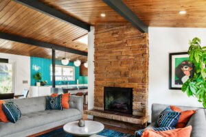 RESCUED MIDCENTURY RANCH - LIVING ROOM