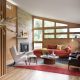 Midcentury house in Indiana - living room