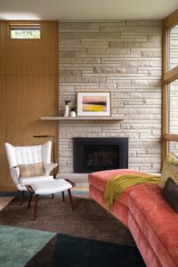 Midcentury house in Indiana - living room