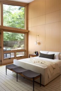 Midcentury house in Indiana - bedroom