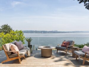 Midcentury house lake Washington - terrace