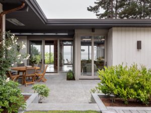Midcentury house lake Washington - patio