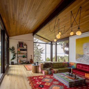 Seattle midcentury home renovation - living room