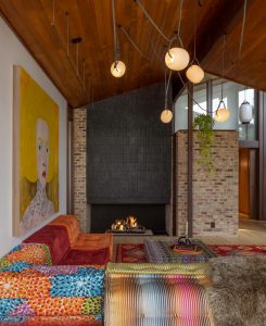 Seattle midcentury home renovation - living room
