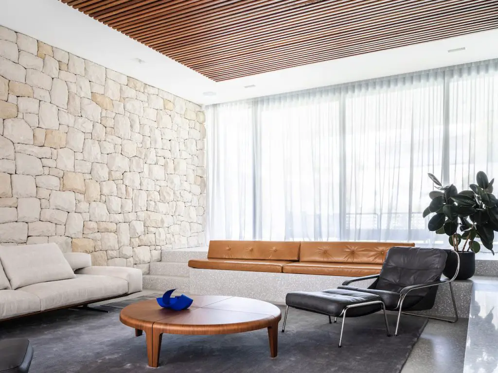 Midcentury inspired modern home - living