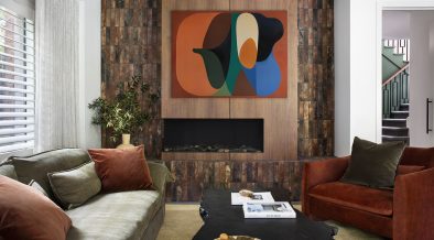 interior transformation midcentury palette - living room