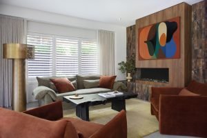 interior transformation midcentury palette - living room