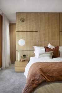 interior transformation midcentury palette - bedroom