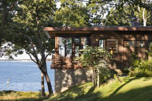 Coastal retreat midcentury inspired house - exterior