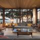 Coastal retreat midcentury inspired house - living