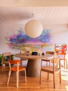 Mid-century renovation Fire Island - dining area