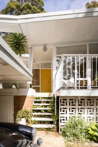 Resurrected mid-century home - entrance