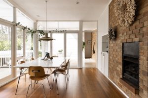Resurrected mid-century home - dining area