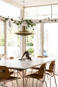 Resurrected mid-century home - dining area