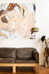 Resurrected mid-century home - living room