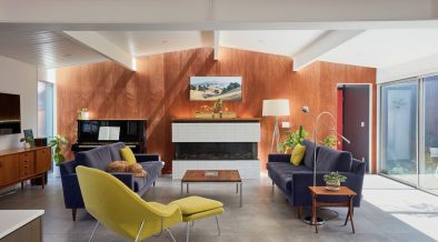 Mid-century wood paneling