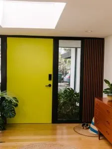 Before & After: How a 1980s Interior Found Its Mid-Century Roots - entrance