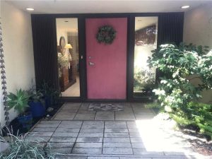 Before & After: How a 1980s Interior Found Its Mid-Century Roots - before exterior entrance