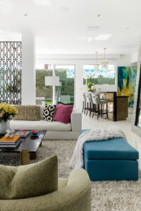 Palm Springs home living room
