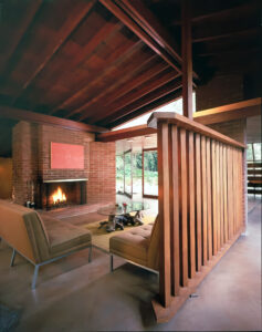 Schaffer Residence, designed by John Lautner - living room