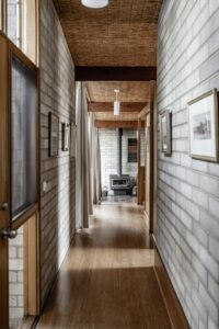 Preserved mid-century home - hallway