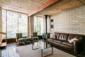 Preserved mid-century home - living room