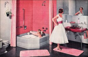1940s style bathroom