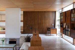 High Sunderland midcentury home - living room