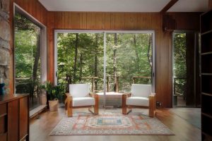 mid-century home for sale: The Falls - Living Room