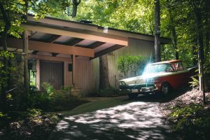 mid-century home for sale: The Falls - Garage