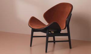 Danish Design - Warm Nordic orange chair