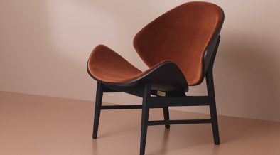 Danish Design - Warm Nordic orange chair