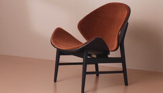 Danish Design - Warm Nordic orange chair